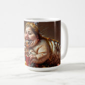 "Koningin van het gulzige verval" Kleurrijk Portre Koffiemok (Voorkant rechts)