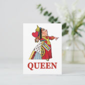 Koningin van het hart van Alice in Wonderland Briefkaart (Staand voorkant)
