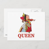 Koningin van het hart van Alice in Wonderland Briefkaart (Voorkant / Achterkant)