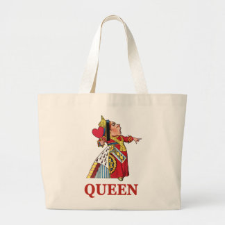 Koningin van het hart van Alice in Wonderland Grote Tote Bag