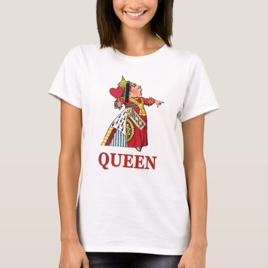 Koningin van het hart van Alice in Wonderland T-shirt (Voorkant)