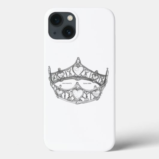 Koningin van het hartenhuis tiara iphone 6 hoesje (Achterkant)