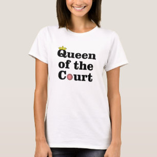 Koningin van het Hof Tennis t-shirt