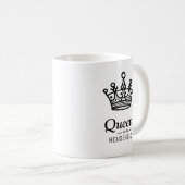 Koningin van het huishouden | Gepersonaliseerde ko Koffiemok (Voorkant rechts)