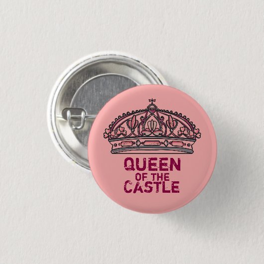 Koningin van het kasteel ronde button 3,2 cm (Voorkant /achterkant)