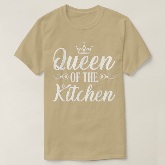 Koningin van het keukenplein voor het bakken van b t-shirt (Design voorkant)