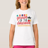 Koningin van het klaslokaal t-shirt (Voorkant)