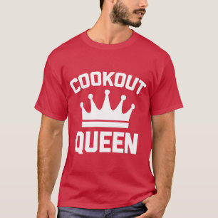 Koningin van het koken zeggen BBQ grillen voedsel  T-shirt