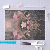 Koningin van het Koninkrijk, Roze & Zwarte Art Dec Tissuepapier (Craft)