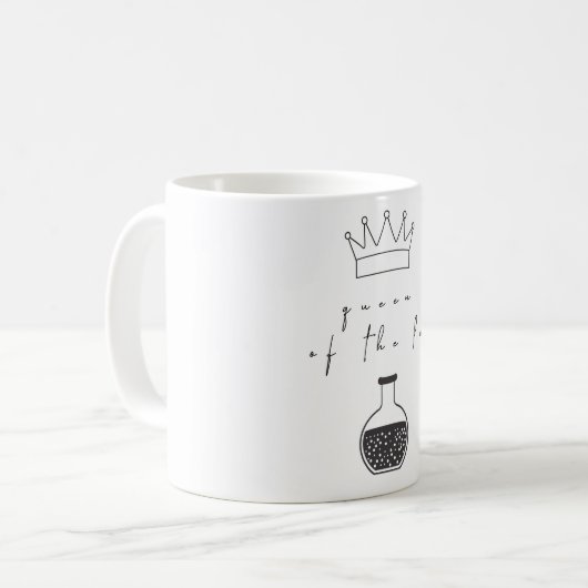 "koningin van het lab" koffie/thee-mok koffiemok (Voorkant links)