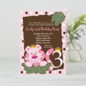 KONINGIN VAN HET OERWOUD 3e uitnodiging (Staand voorkant)