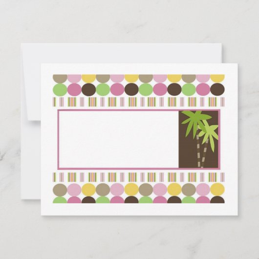 Koningin van het Oerwoud Baby shower Kaart (Voorkant)