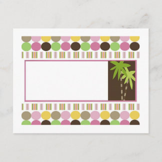 Koningin van het Oerwoud Baby shower Kaart