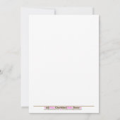 Koningin van het Oerwoud Baby shower nodigt 5 x 7  Kaart (Achterkant)