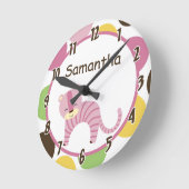 Koningin van het Oerwoud Lion Safari Gepersonalise Ronde Klok (Hoek)