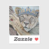 Koningin van het Oerwoud Sticker (Vel)