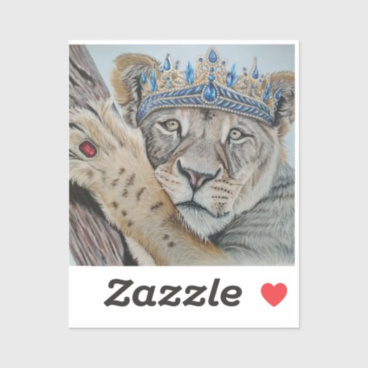 Koningin van het Oerwoud Sticker (Vel)