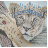 Koningin van het Oerwoud Sticker (Voorkant)