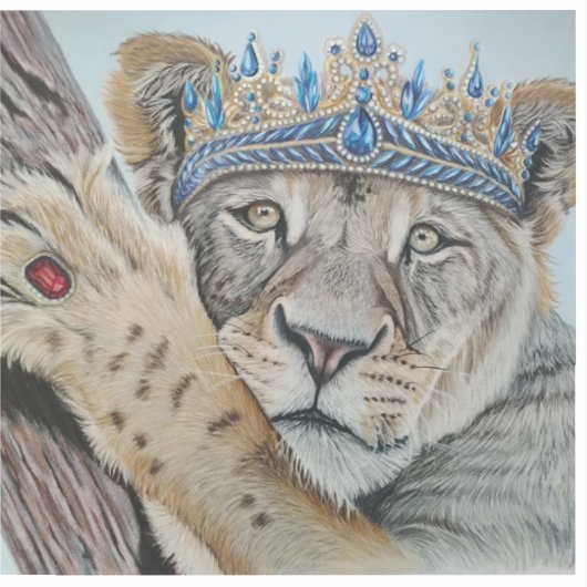 Koningin van het Oerwoud Sticker (Voorkant)