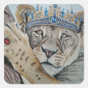 Koningin van het Oerwoud Vierkante Sticker