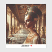 Koningin van het Oude Egypte Koninklijk Kunstontwe Sticker (Vel)