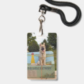 Koningin van het park badge (Voorzijde met lanyard)