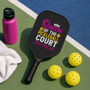 Koningin van het Pickleballveld Leuke Monogram Naa Pickleball Paddle