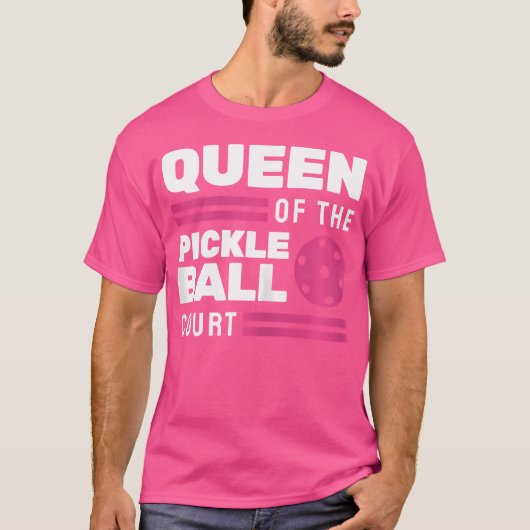Koningin Van Het Pickleballveld T-shirt (Voorkant)