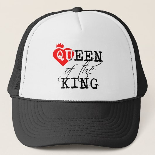 Koningin van het rode hart en een kroon trucker pet (Voorkant)