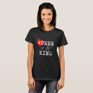 Koningin van het rode hart en een kroonzwart t-shirt