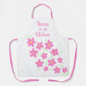 Koningin van het Schort van de Keukenroze bloemen (Voorkant)