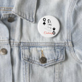 koningin van het Seizoen-bikini-meisje Thunder_Cov Ronde Button 5,7 Cm (In situ)