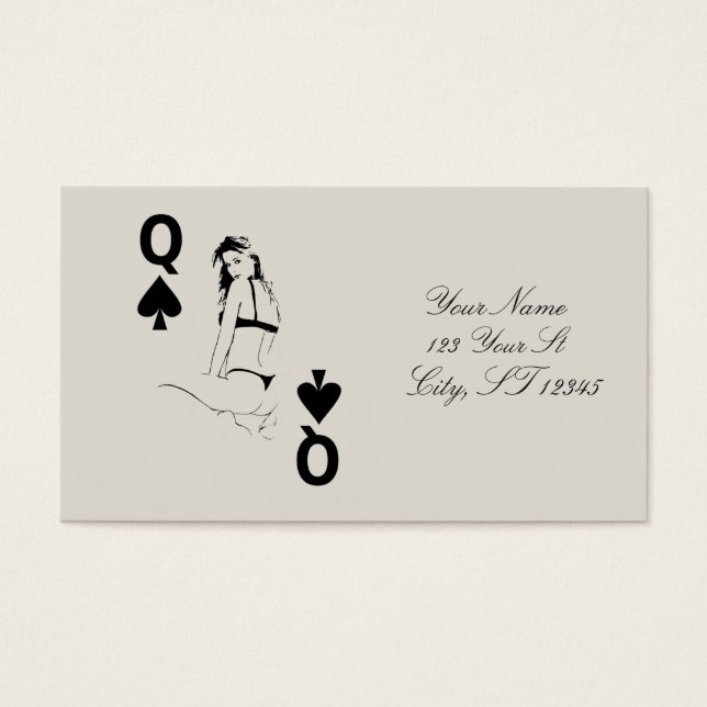 koningin van het Seizoen-bikini-meisje Thunder_Cov Visitekaartje (Voorkant)