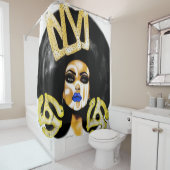Koningin van het Sou Shower Curtain Douchegordijn (In situ)