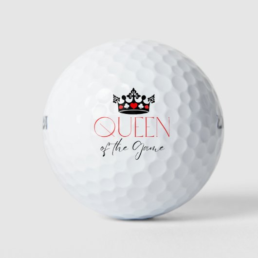 Koningin van het spel Kroon Golfballen (Voorkant)