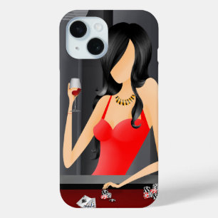 Koningin van het Spel - Las Vegas iPhone 15 Case