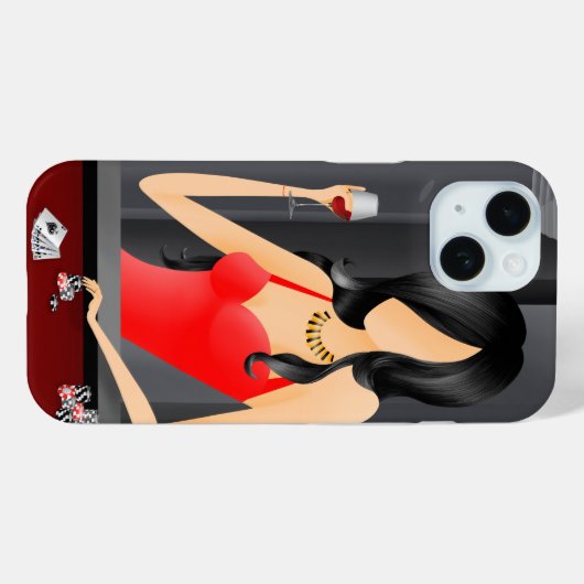 Koningin van het Spel - Las Vegas Case-Mate iPhone Case (Achterkant (horizontaal))