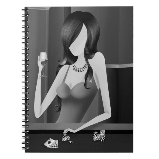 Koningin van het Spel - Las Vegas Casino Notitieboek (Voorkant)