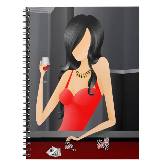 Koningin van het Spel - Las Vegas Casino Notitieboek (Voorkant)