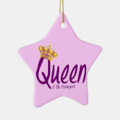 Koningin van het Trailerpark Keramisch Ornament (Rechts)
