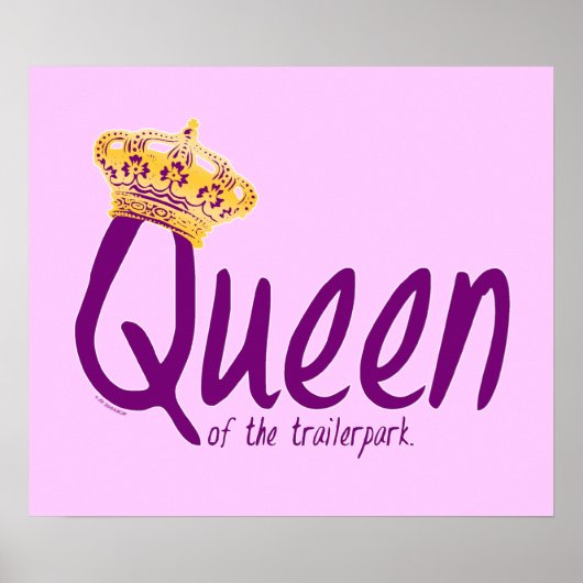 Koningin van het Trailerpark Poster (Voorkant)