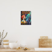 KONINGIN VAN HET UNIVERSE SCIENCEFICTIONPRINT POSTER (Keuken)