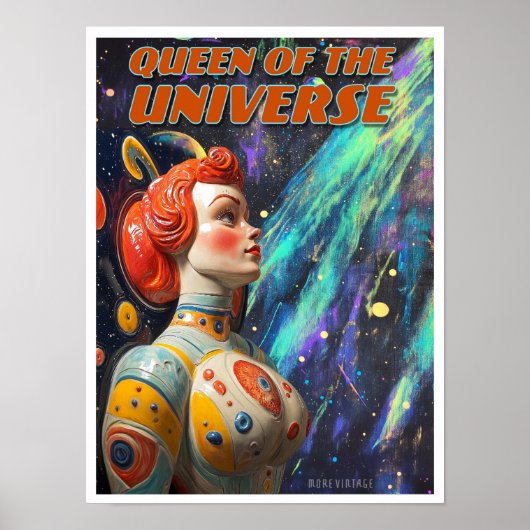 KONINGIN VAN HET UNIVERSE SCIENCEFICTIONPRINT POSTER (Voorkant)