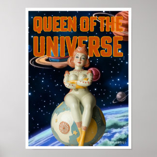 KONINGIN VAN HET UNIVERSEEL SCI-FI PRINT