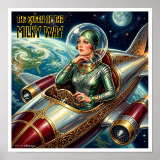 KONINGIN VAN HET UNIVERSUM SCI-FI PRINT