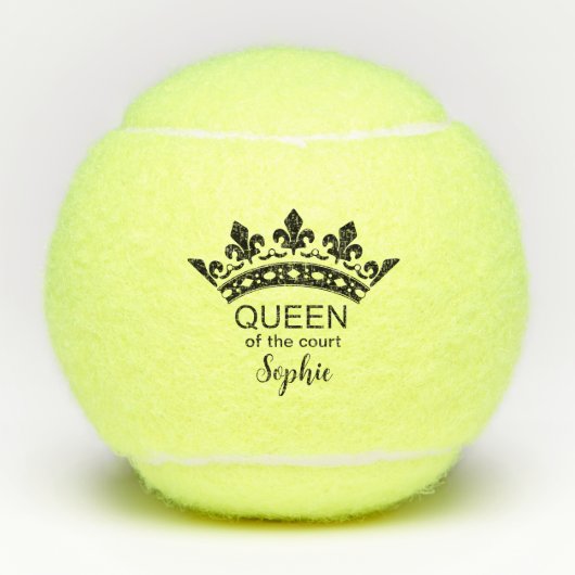Koningin van het veld tennisballen (Voorkant)