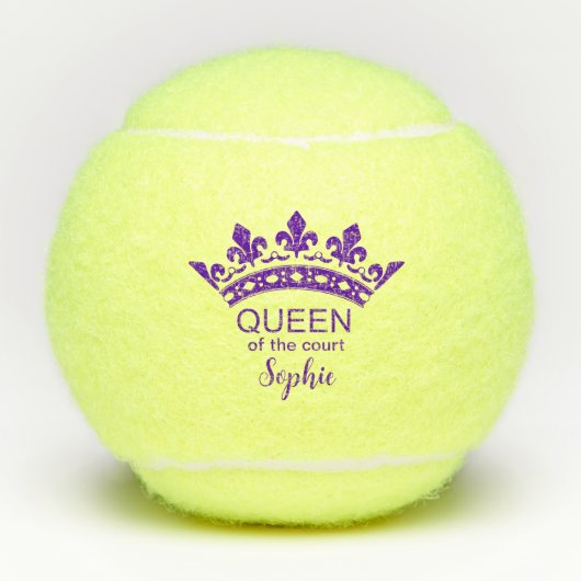 Koningin van het veld tennisballen (Voorkant)