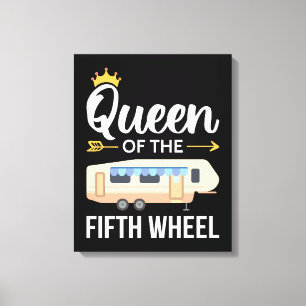 Koningin van het vijfde wiel I Canvas Afdruk