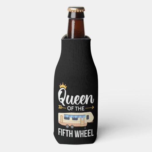 Koningin van het vijfde wiel I Flesjeskoeler (Fles Voorkant)