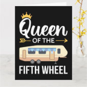 Koningin van het vijfde wiel I Kaart (Gele Bloem)